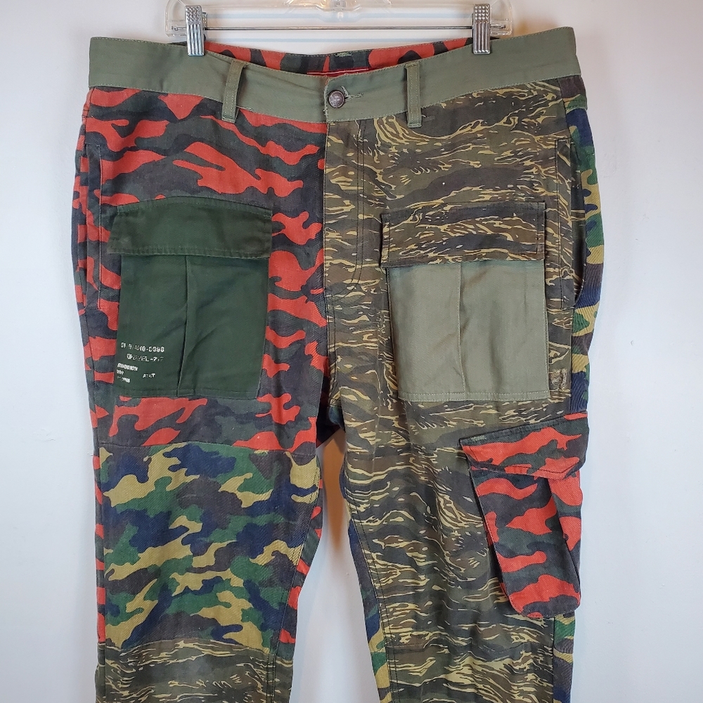 Strivers Row Camp Shield Camo Patchwork Cargo Pan… - image 3